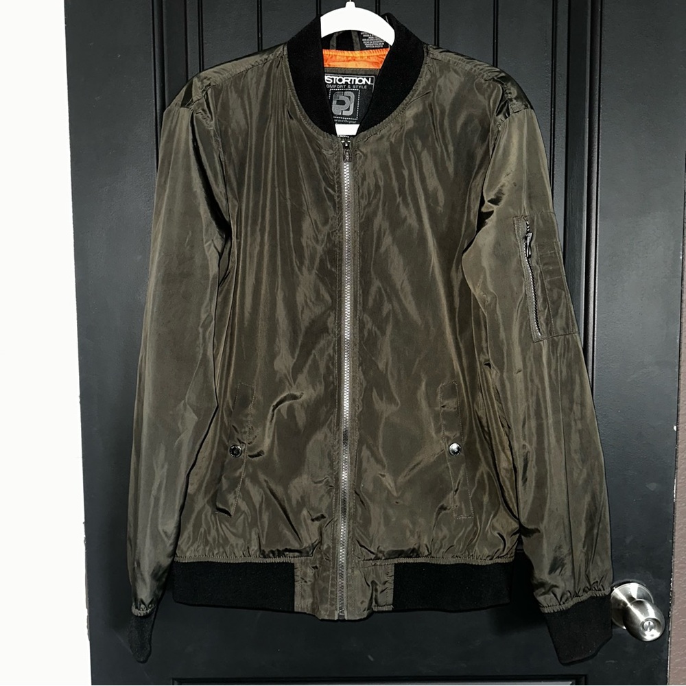 Olive Green Bomber Jacket